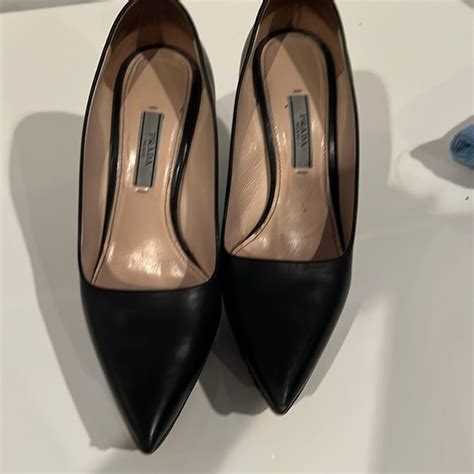 prada black platforms|prada platform pumps poshmark.